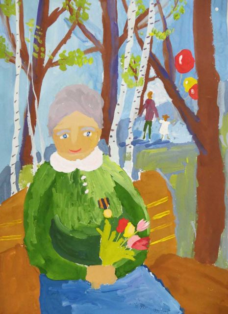«Мирная весна. Портрет бабушки»